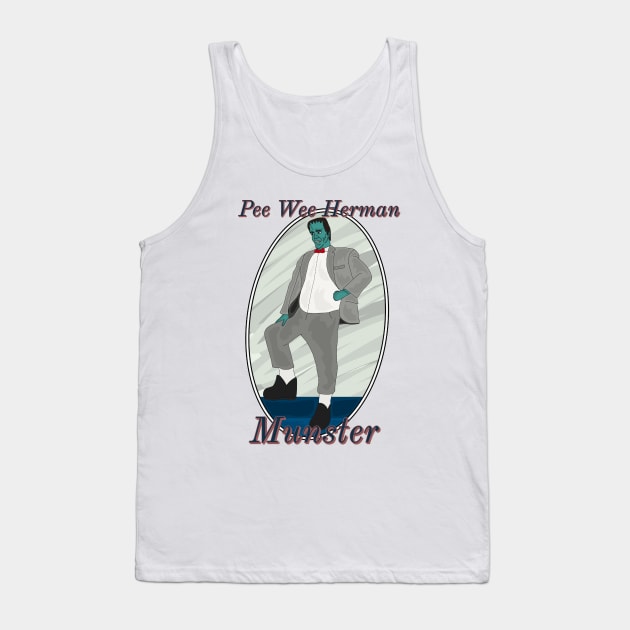 Pee Wee Herman Munster Tank Top by AndrewValdezVisuals